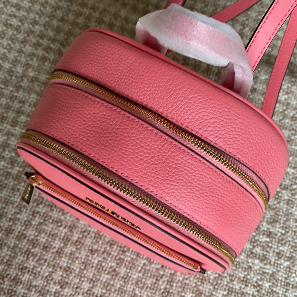 Michael Kors Adina MD Backpack Leather Grapefruit - Picture 8 of 16